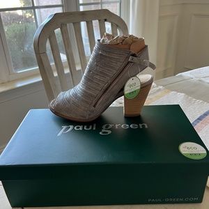 Paul Green Open Toe Ankle Boots